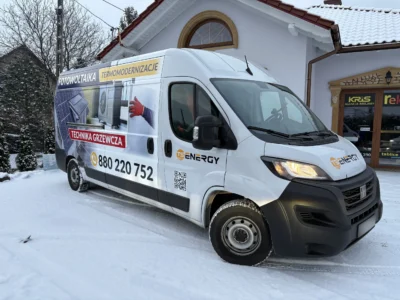 Oklejony samochód - TS Energy,oklejanie samochodu, folia wylewana, oklejanie reklamowe Andrychów