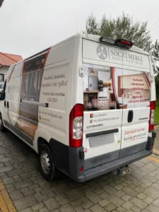 oklejanie samochodu, folia wylewana, oklejanie reklamowe Andrychów