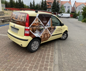 oklejanie samochodu, folia wylewana, oklejanie reklamowe Andrychów