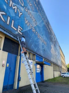baner reklamowy, montaż baneru, reklama outdoor Andrychów, reklama wielkoformatowa