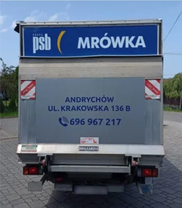 oklejanie samochodu, folia wylewana, oklejanie reklamowe Andrychów