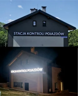litery przestrzenne, reklama Andrychów, szyld Andrychów, logo przestrzenne Andrychów, litery podświetlane