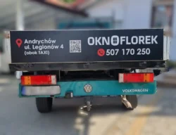 oklejanie samochodu, folia wylewana, oklejanie reklamowe Andrychów
