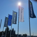 reklama outdoor, flaga reklamowa Andrychów