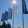 reklama outdoor, flaga reklamowa Andrychów