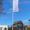 reklama outdoor Andrychów, flaga reklamowa, reklama Andrychów